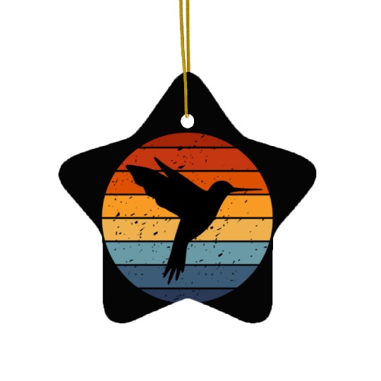 Retro Hummingbird Ceramic Ornaments For Hummingbird Lover