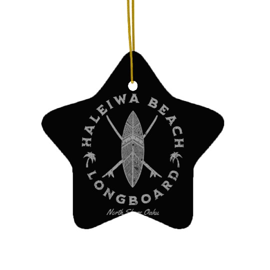North Shore Hawaii Haleiwa Surf Club Ceramic Ornaments