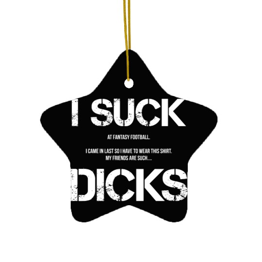 Fantasy Football Loser I Lost League Shame funny Ceramic Ornaments