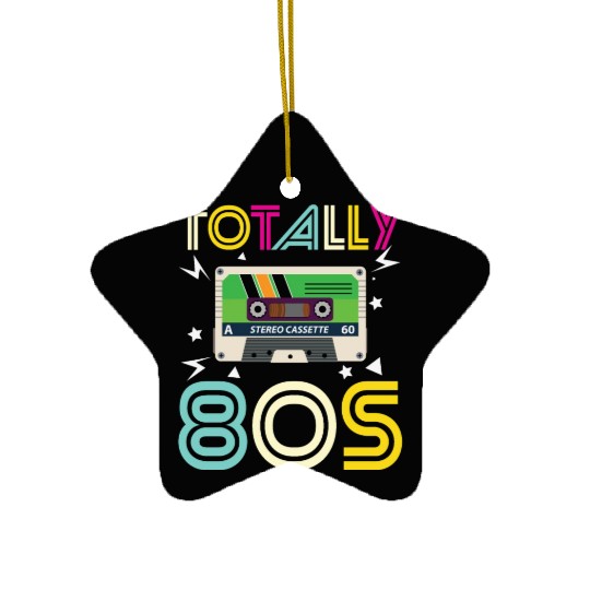 Totally 80s Retro Music Cassette Tape Ceramic Ornaments