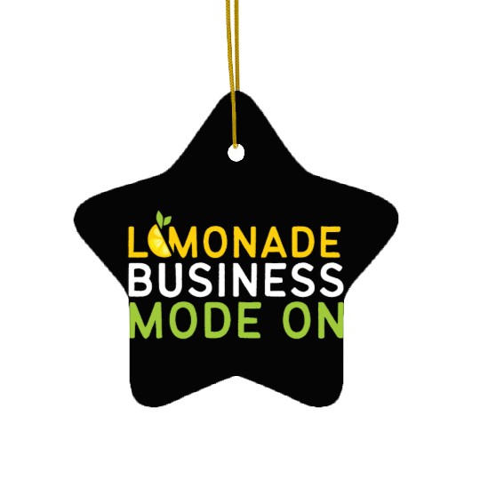 Lemonade Business Mode On Lemon Juice Boss Ceramic Ornaments