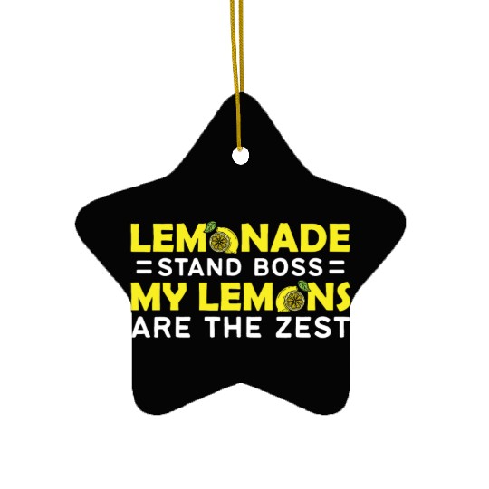 My Lemons Are The Zest Lemon Juice Boss Lemonade Ceramic Ornaments