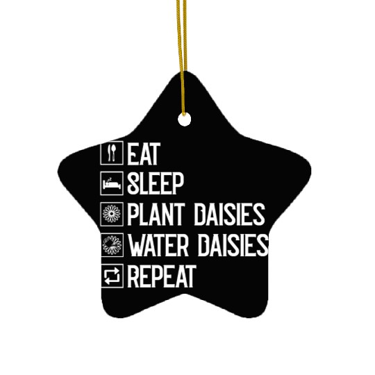 Daisy Garden Gardening Gardener Ceramic Ornaments