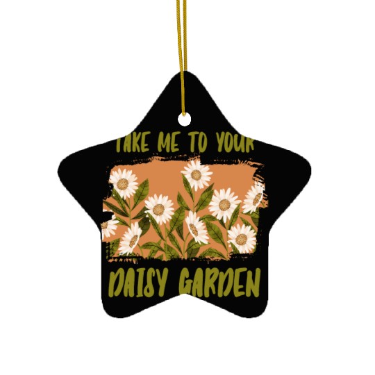 Daisy Garden Gardening Gardener Ceramic Ornaments
