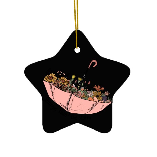 Stronger than the storm sublimation Ceramic Ornaments