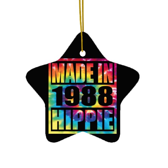 Hippie Birthday 1988 Ceramic Ornaments