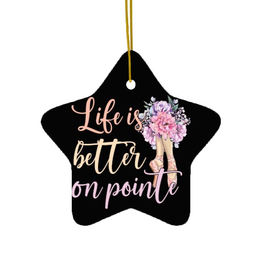 Ballet Dancing Ballerina Proud Ballet Dancer Ceramic Ornaments