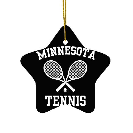Vintage Minnesota Tennis Ceramic Ornaments