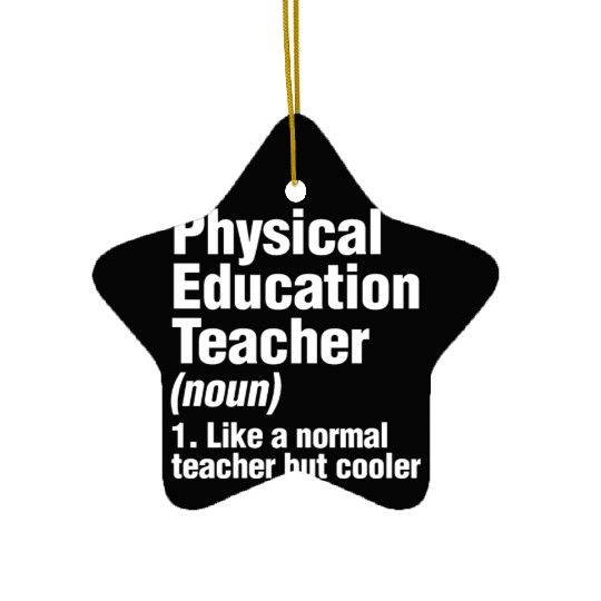 Physical Education Teacher Cooler PE Gym Coach Ceramic Ornaments