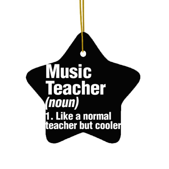 Music Teacher Back To School Musician Chorus Band Ceramic Ornaments