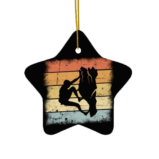 Mountaineering Motif Ceramic Ornaments