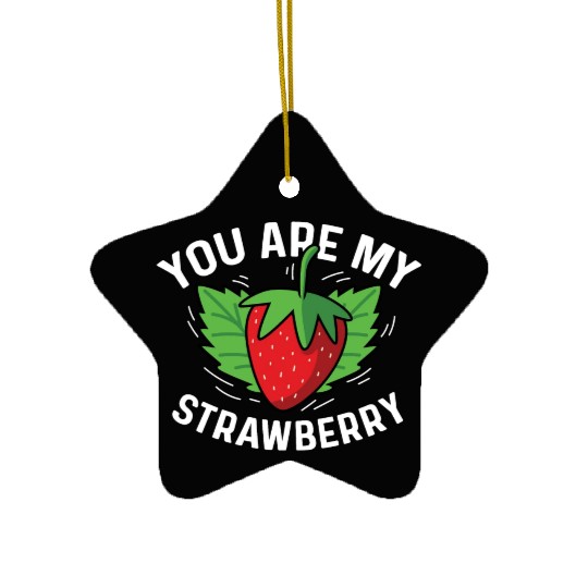 My Strawberry Sweet Person Gift Ceramic Ornaments