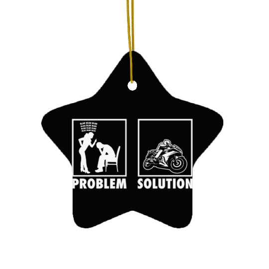 Motorcycle Motorcycle Racers Statement Problem Ceramic Ornaments