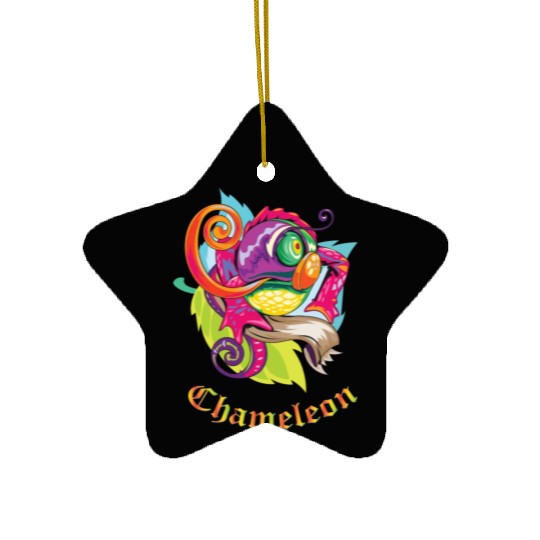 Chameleon Ceramic Ornaments