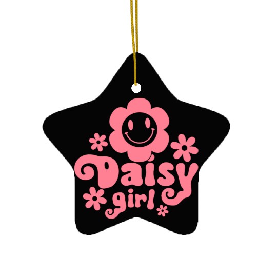 daisy girl Ceramic Ornaments