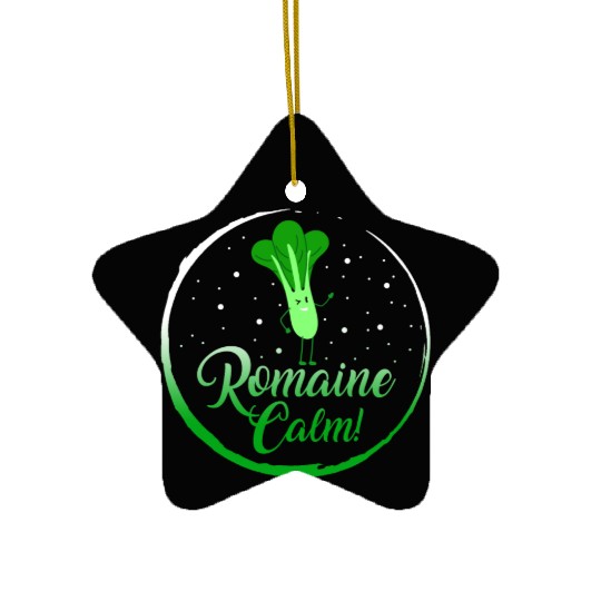 Lettuce Vegetable Ceramic Ornaments, Romaine Calm Ceramic Ornaments,