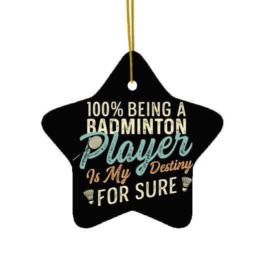 Badminton my Destiny Badminton Contestant Gift Ceramic Ornaments