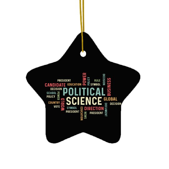 Political Science Careers Hardworking Student Gift Ceramic Ornaments