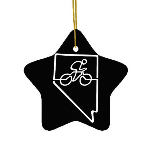 Nevada Cycling Ceramic Ornaments Cyclist Gift Bike Road Racing