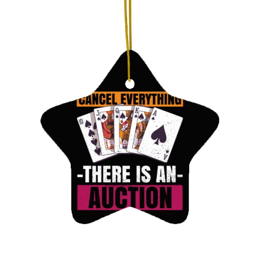 Card Game Bridge Quote for a Bridge Nerd Ceramic Ornaments