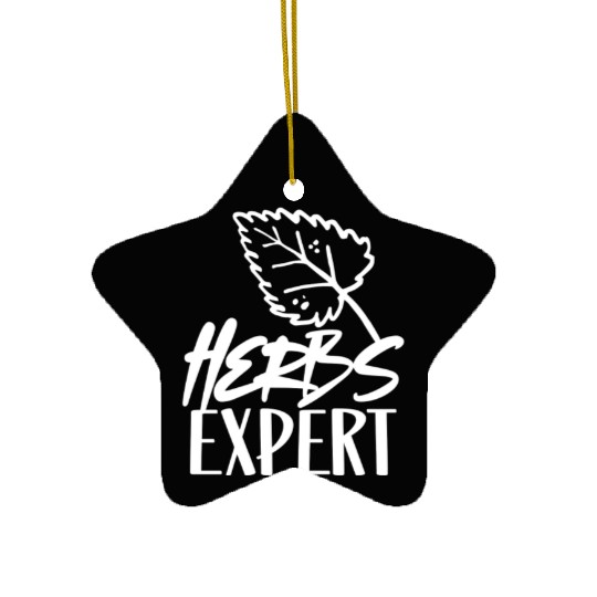 Herbs Expert Herb Herbalist Herbalism Gardening Ceramic Ornaments