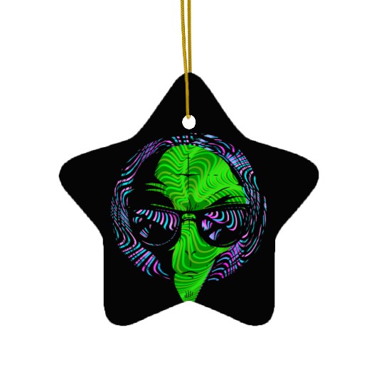 Alien Gift Extraterrestrial UFO AREA 51 Sci-fi Ceramic Ornaments