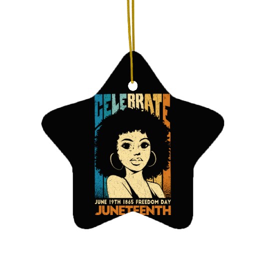 juneteenth-independence, Black History Active Ceramic Ornaments