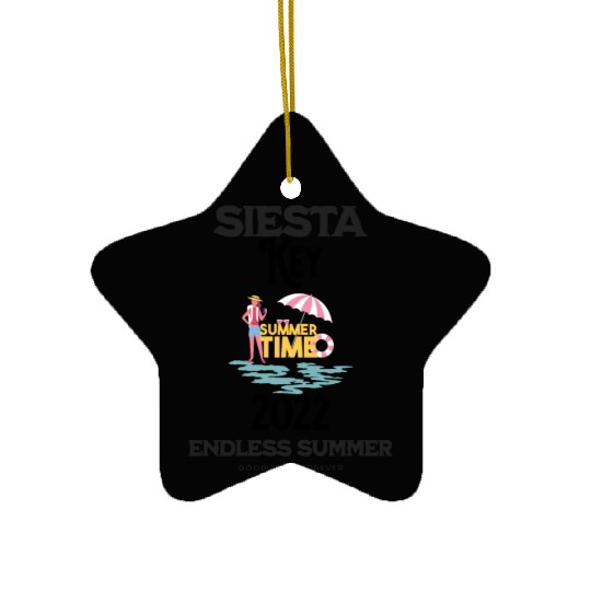 Tropical Sunsets Siesta Key Ceramic Ornaments