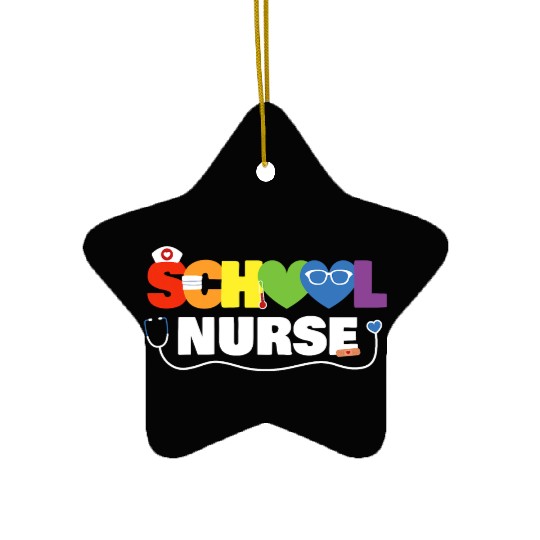 School Nurse Gift Registered Nurse Back To School Ceramic Ornaments