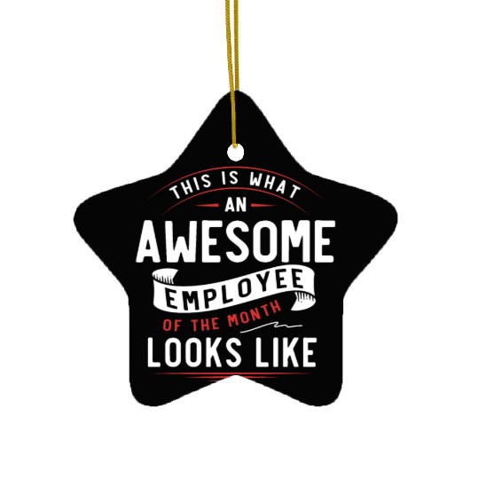 Awesome Employee Surprise Best Coworker Ceramic Ornaments