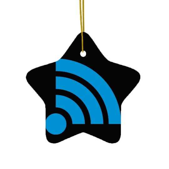 Icon connection good wifi Ceramic Ornaments