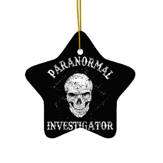 Ghost Hunting Paranormal Investigator Ceramic Ornaments