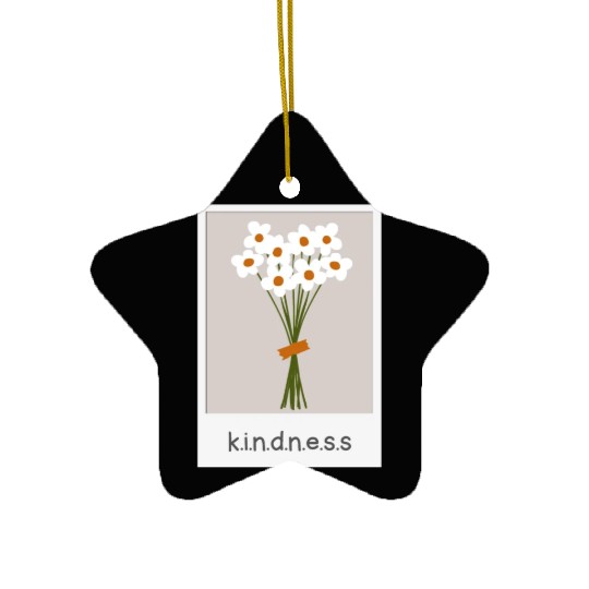Ceramic Ornaments Flower Kindness for woman