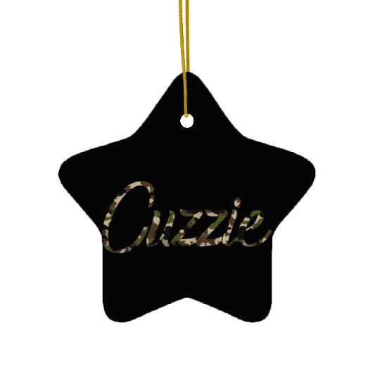 Cuzzie Camo Cousin Friend Sports Talk Ceramic Ornaments