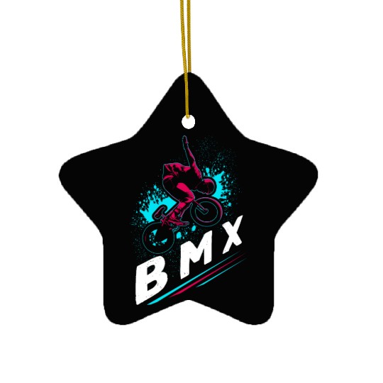BMX Freestyle Bike Stunt Ceramic Ornaments