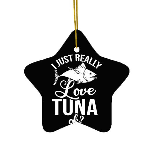 Red Tuna Fish Bluefin Fishing Salad Ceramic Ornaments