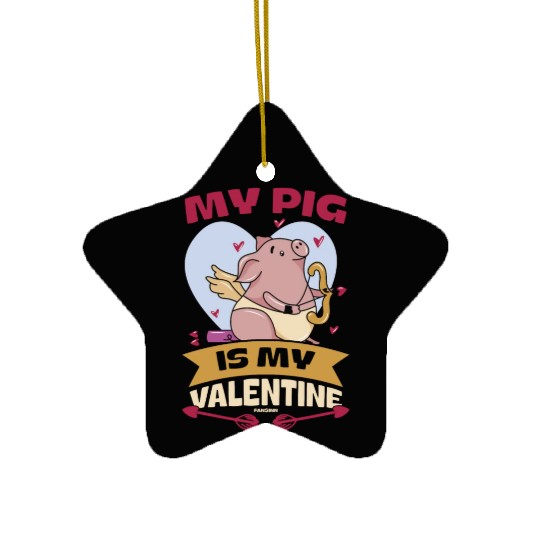 Pig animal piglet farm funny gift Ceramic Ornaments