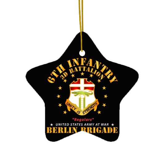 Army 3d Battalion 6th Infantry Berlin Brigade X 30 Ceramic Ornaments
