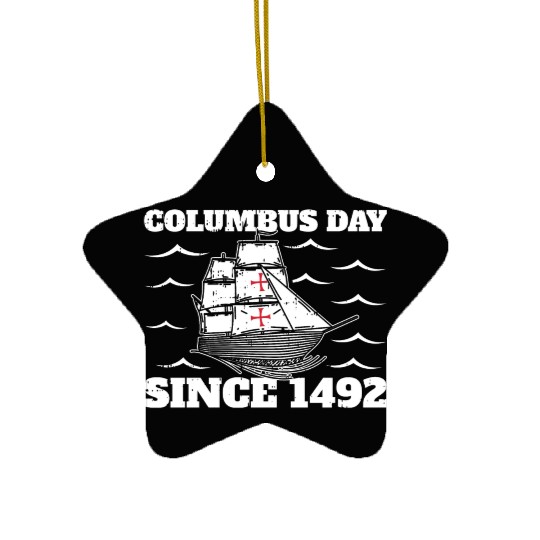 Columbus Day Italian Pride Ceramic Ornaments