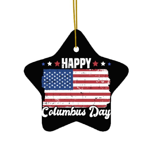 Columbus Day Italian Pride Ceramic Ornaments