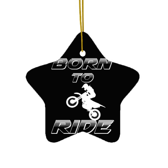 motorcycle riding Ceramic Ornaments summer badass born to ride