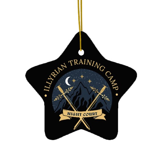 ACOTAR Illyrian Training Camp Camping Lover Ceramic Ornaments