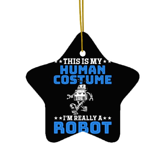 Robotics Boys Girls Robot Costume Ceramic Ornaments