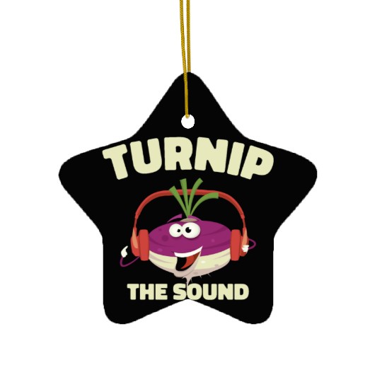 Music Turnip Party Music Lover Vegetable Ceramic Ornaments