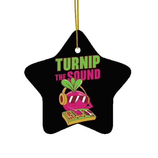 Music Turnip Party Music Lover Vegetable Ceramic Ornaments
