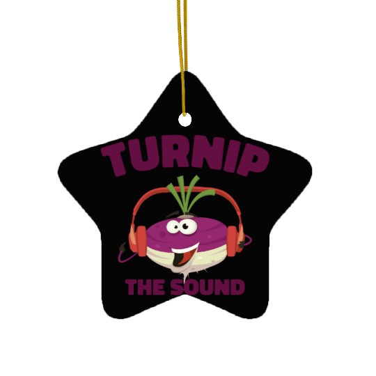 Music Turnip Party Music Lover Vegetable Ceramic Ornaments