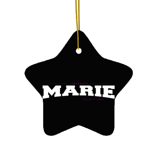 Marie Name Limited Edition Funny Retro Vintage 80s Ceramic Ornaments