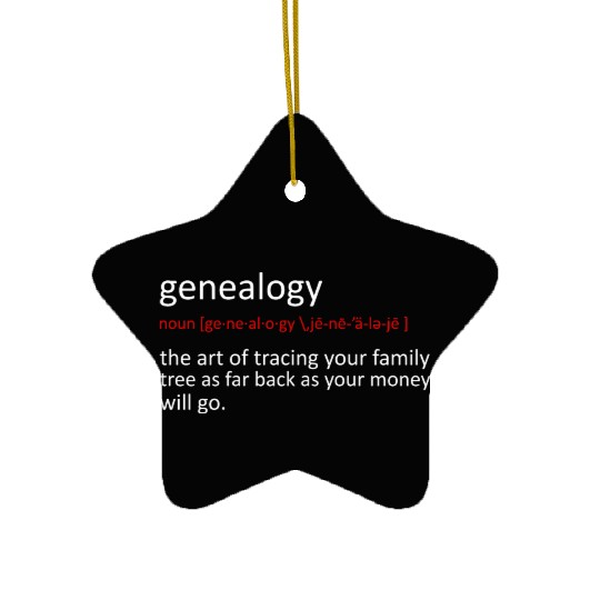 Funny Genealogy Genealogist Ceramic Ornaments
