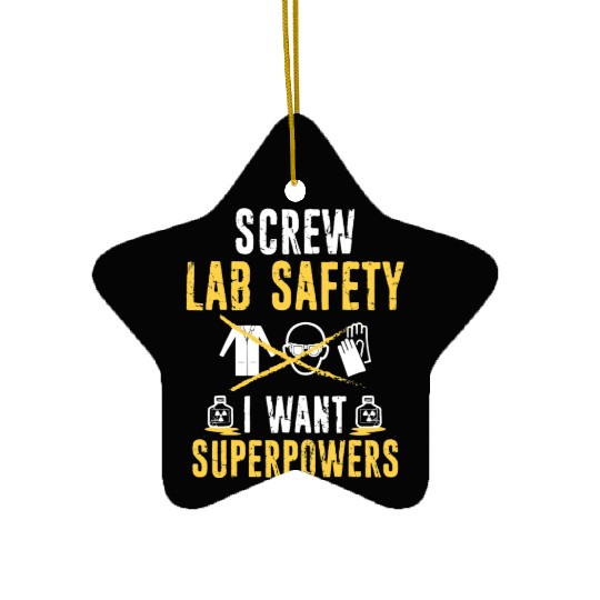 Biology Screw Lab Safety Biologist Chemist Science Ceramic Ornaments