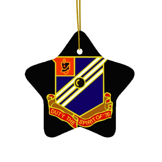 Army 76th Field Artillery Regiment wo Txt X 300 Ceramic Ornaments